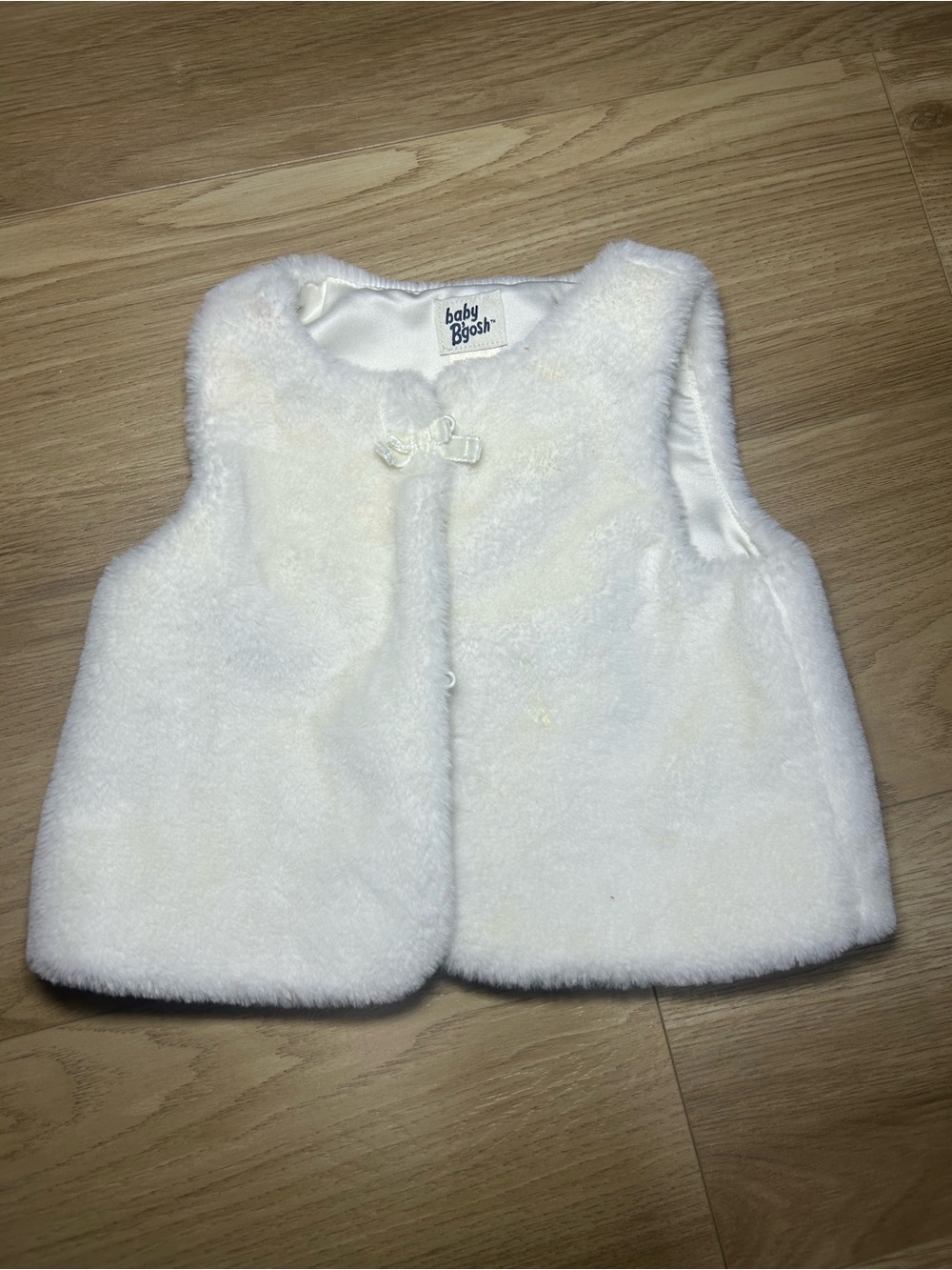 Baby B'gosh Cream Faux Fur Vest for Kids